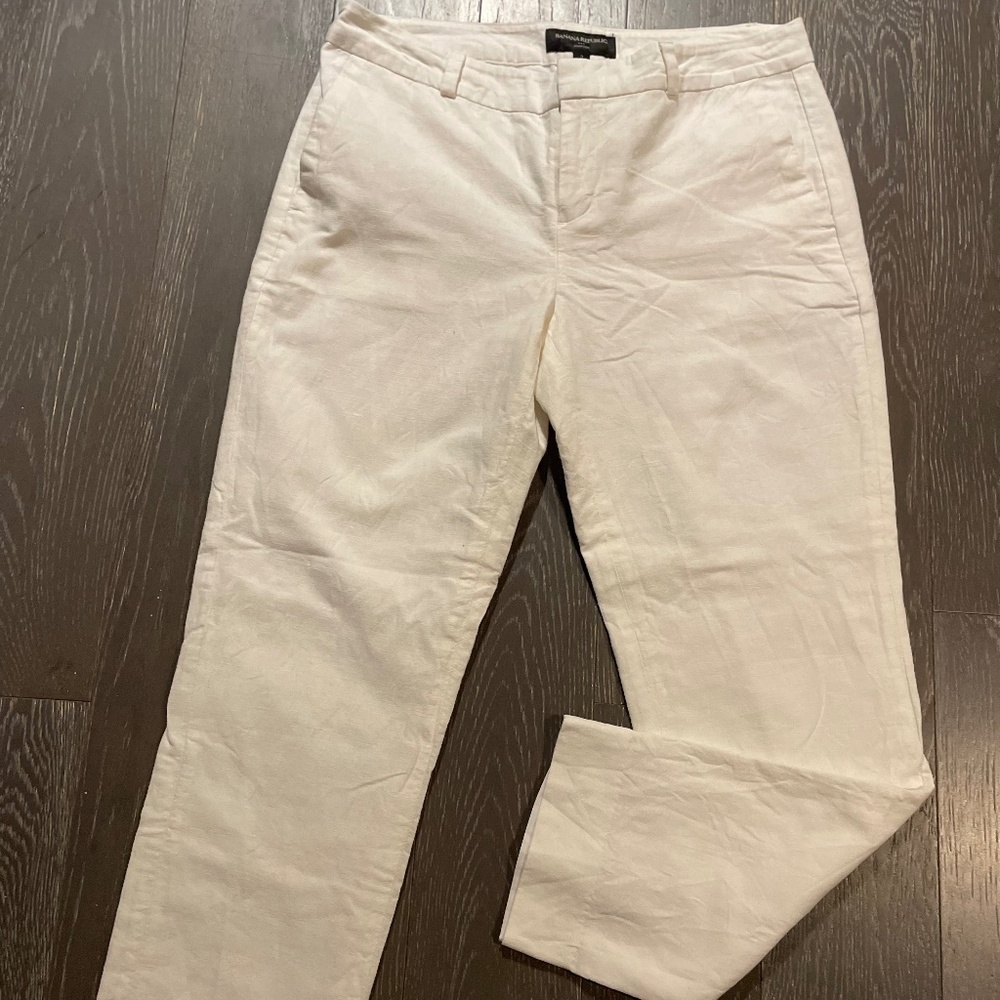 White Banana Republic Pants Size 2